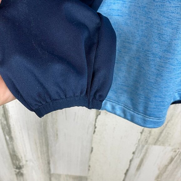 Macron 1/4 zip pullover shirt top activewear blue colorblock Men's size XXL - Picture 6 of 8